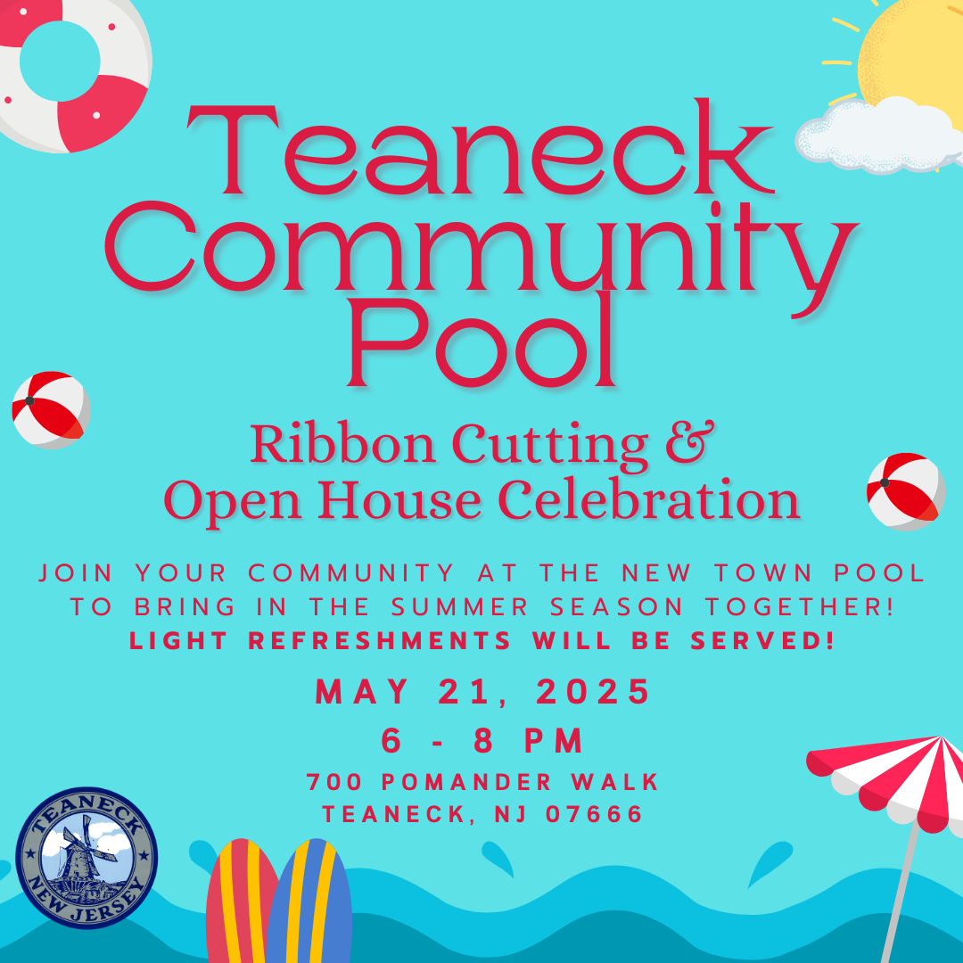 Community Pool Ribbon cutting celebration
