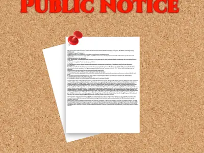 Decorative Public Notice Graphic