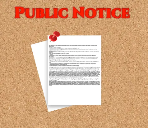 Decorative Public Notice Graphic
